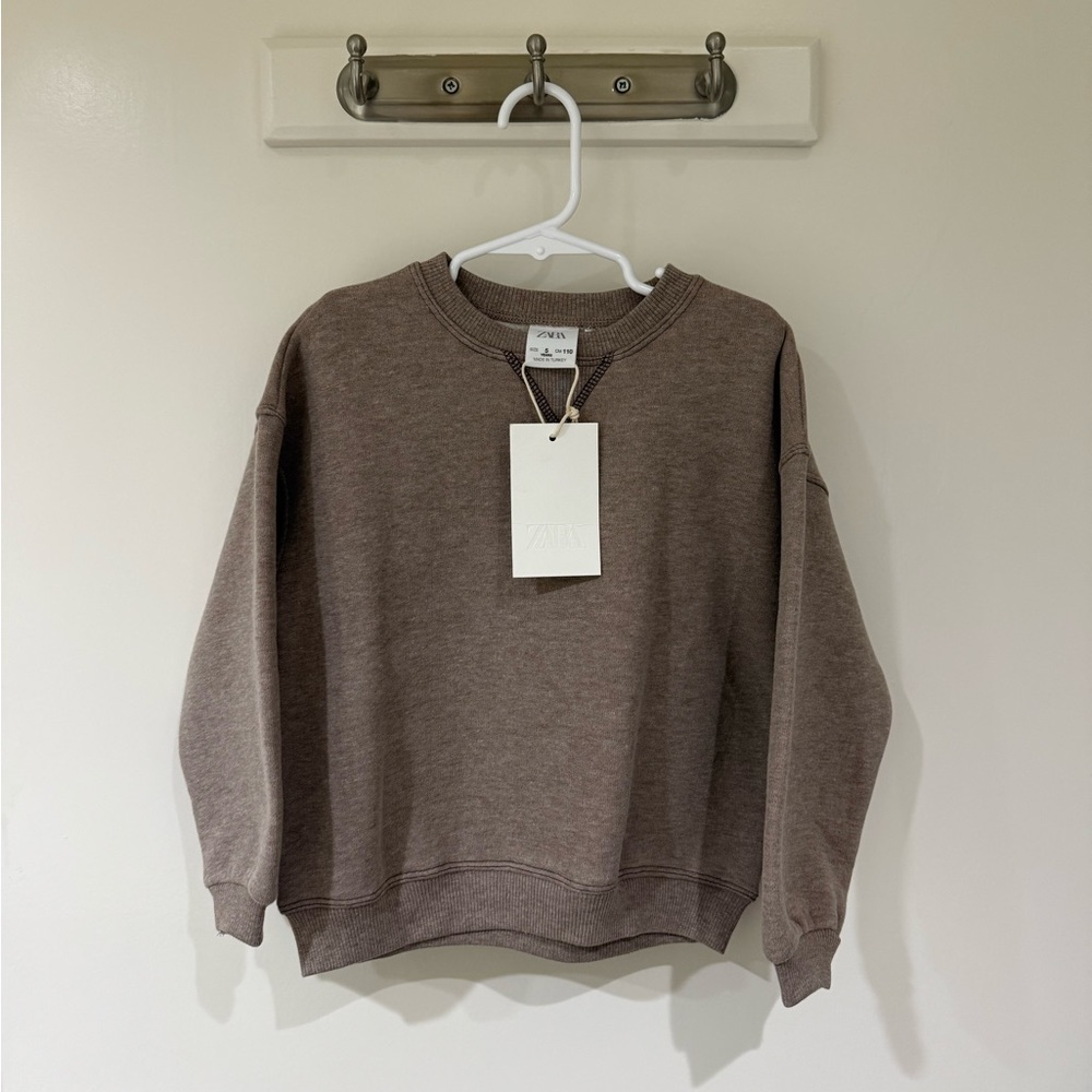 Zara Purple/Brown Sweatshirt 5 Years NWT